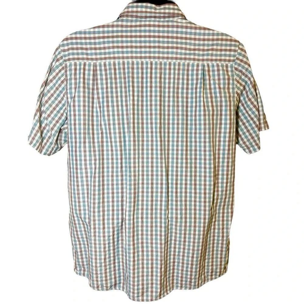 The‎ North Face Shirt Mens Large Plaid Short Sleeve Button Up Shirt Performance